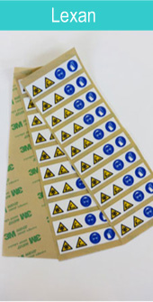 Planche de lexan étiquettes polycarbonate